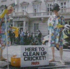 Here to clean up cricket