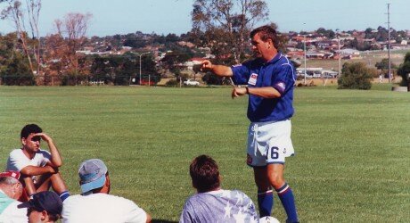 John Gardiner coaching Geelong